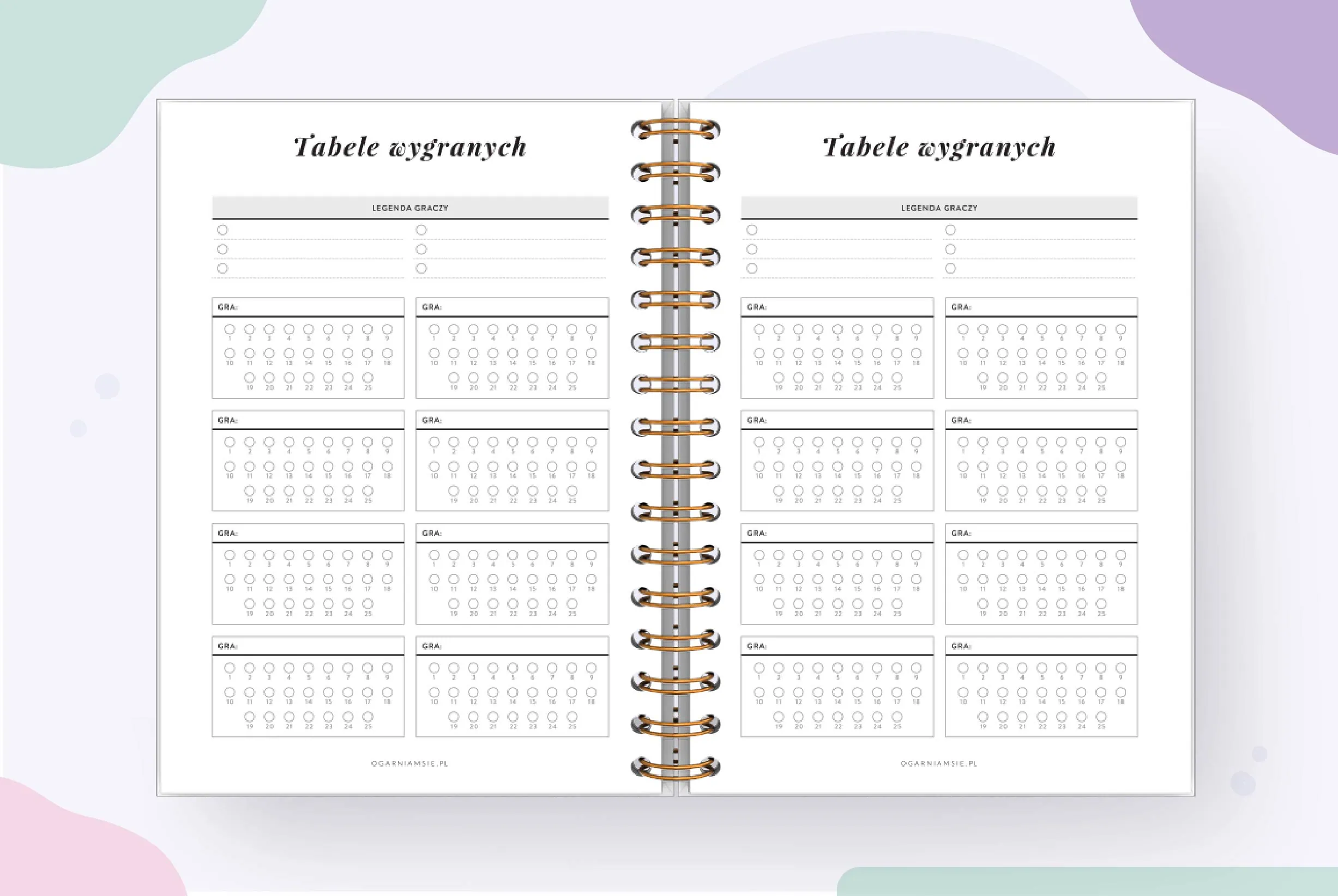 planer mistrzyni planszówek