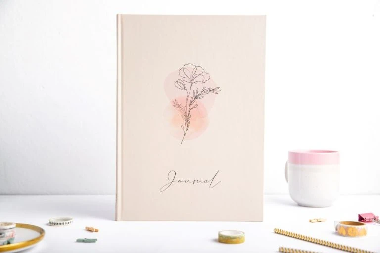 bullet journal A4, kwiaty