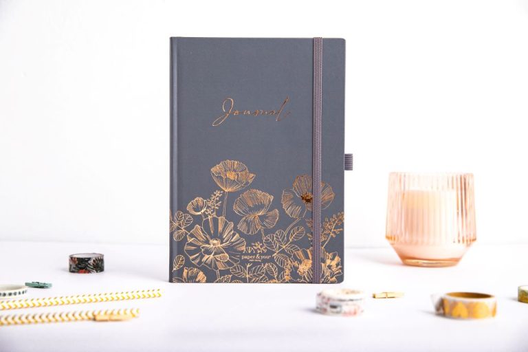 bullet journal A5, kwiaty