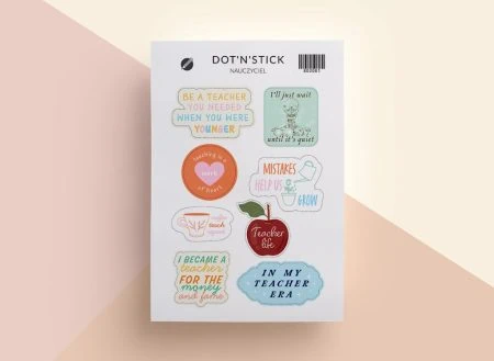 naklejki dla nauczycieli, ozdobne