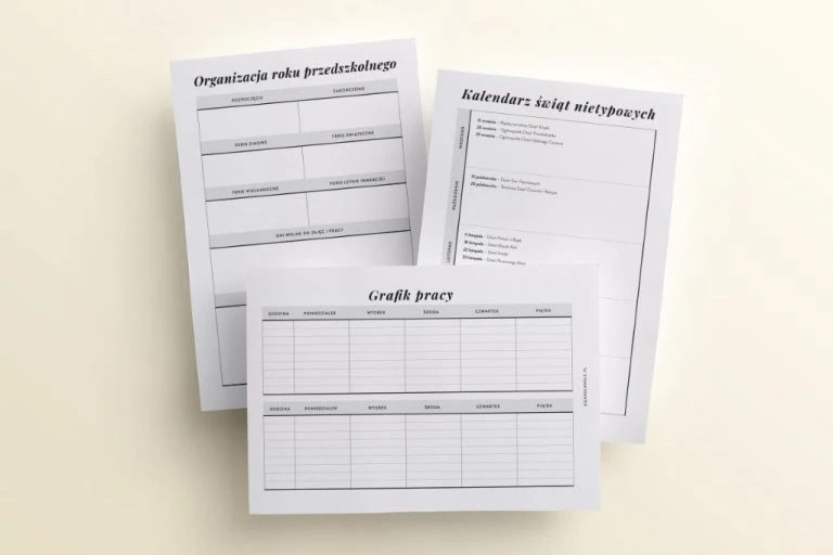 planer przedszkolanki, dodatek