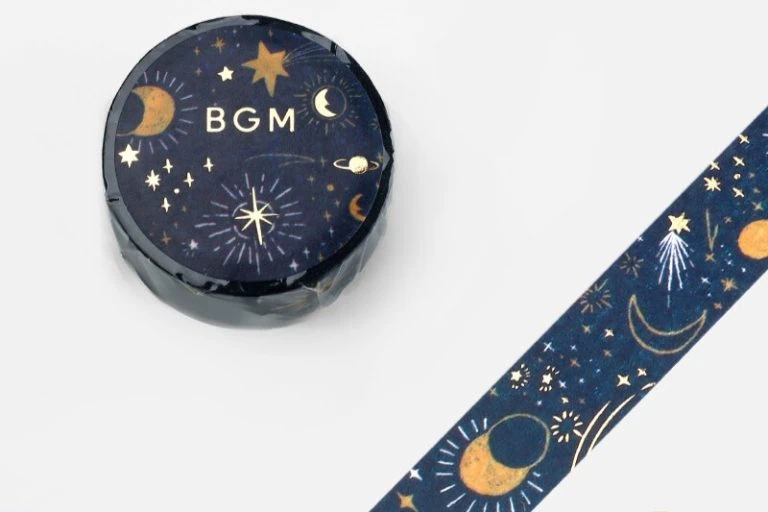 washi tape, gwiazdy