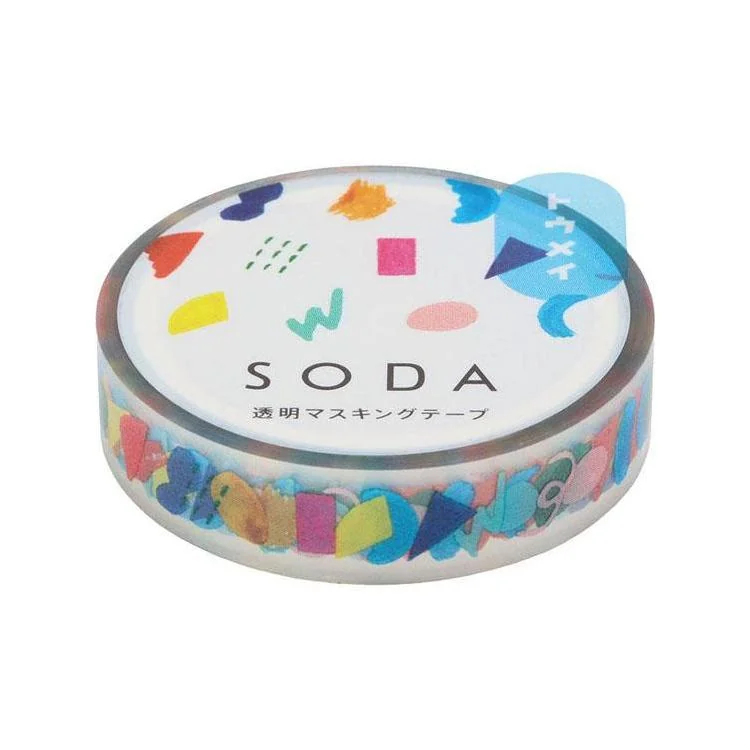 Transparentna taśma dekoracyjna, wzory