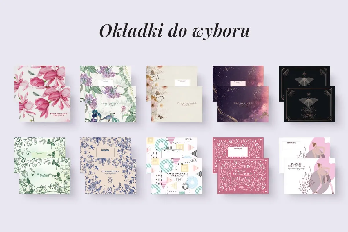Digital planer nauczyciela - okładki do wyboru