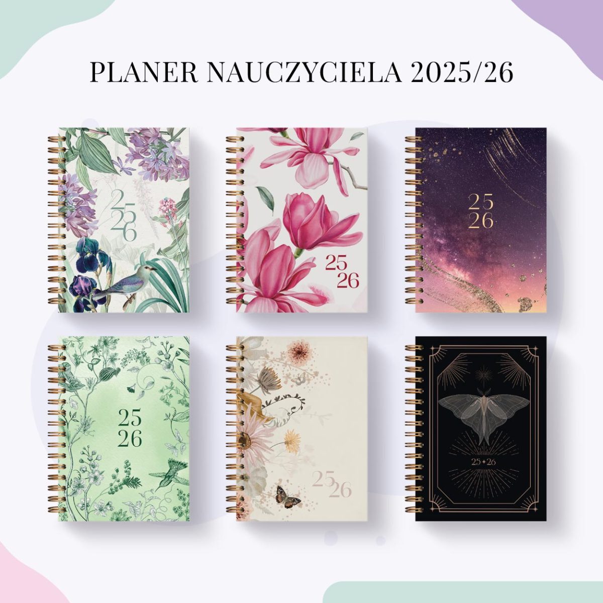 Okładki planera dla nauczyciela