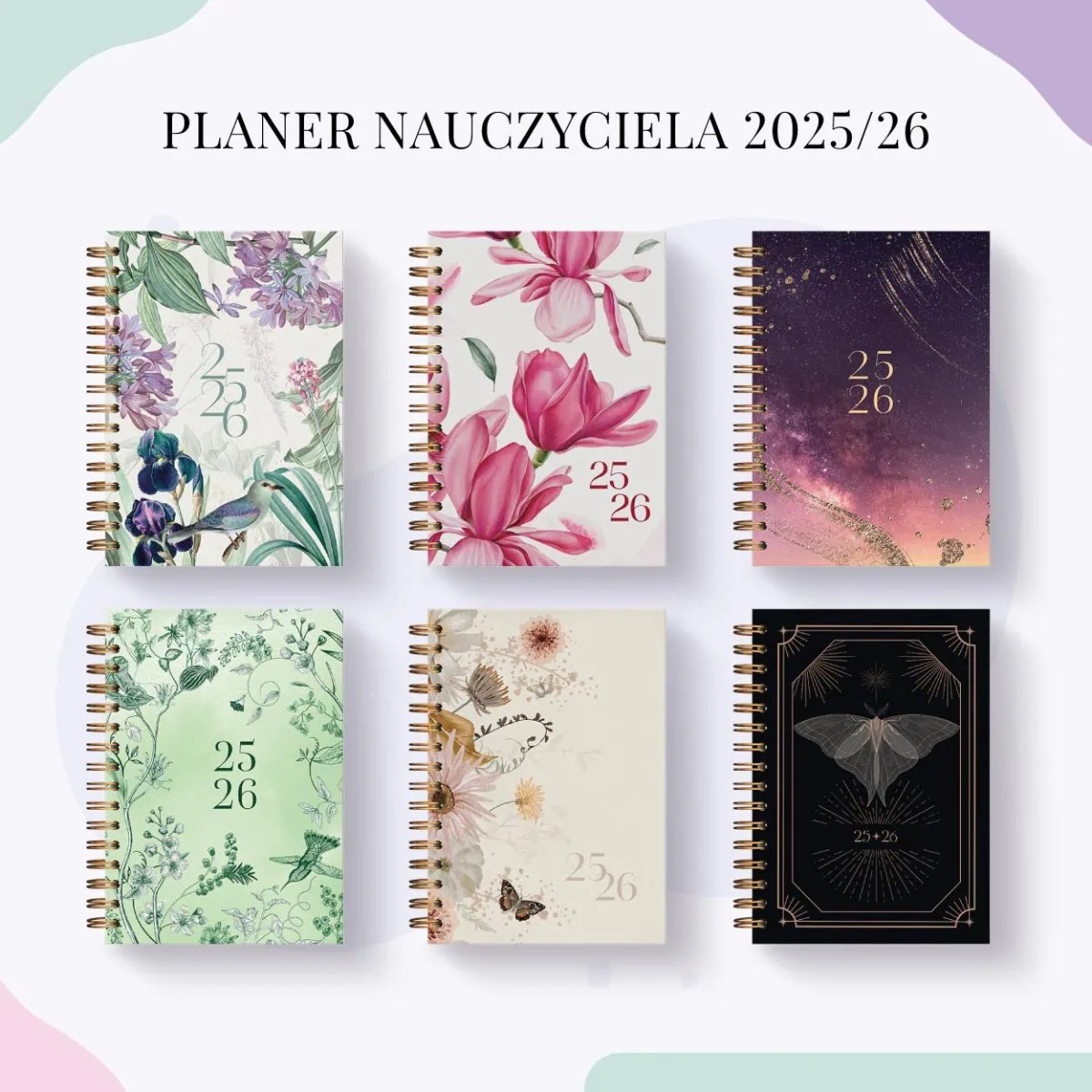 Okładki planera dla nauczyciela