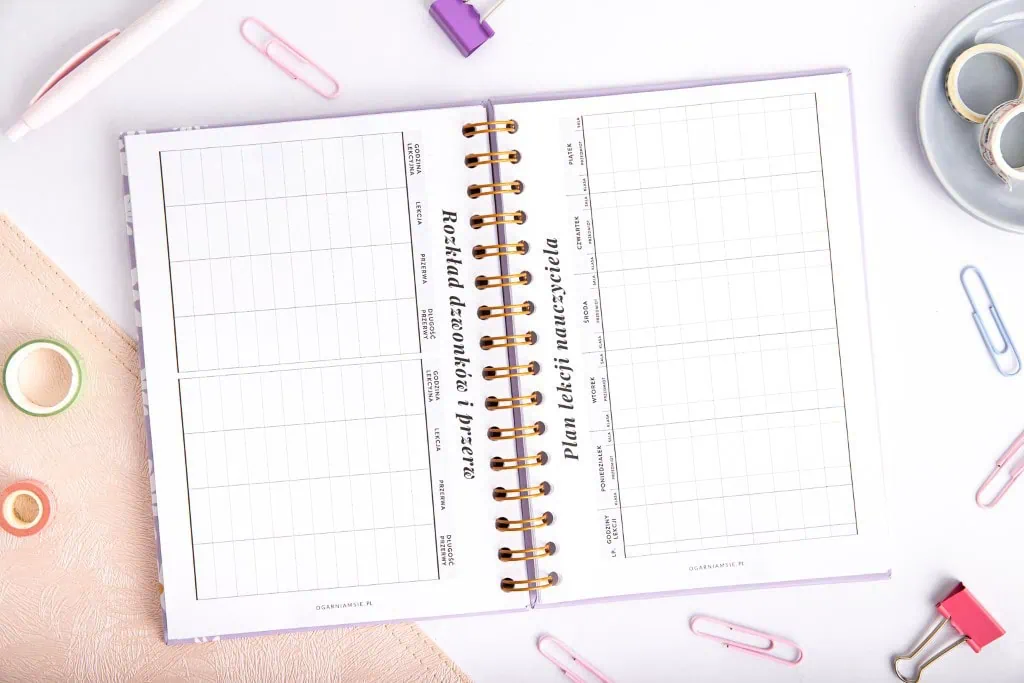 Planer nauczyciela, szablon