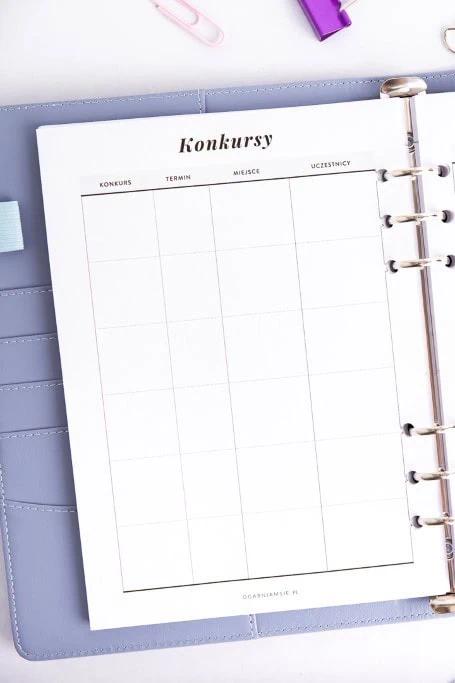 Organizer nauczyciela - konkursy