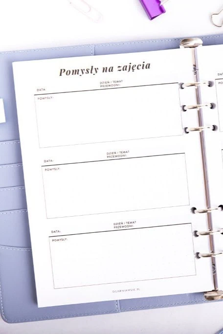 Organizer nauczyciela - pomysły na zajęcia