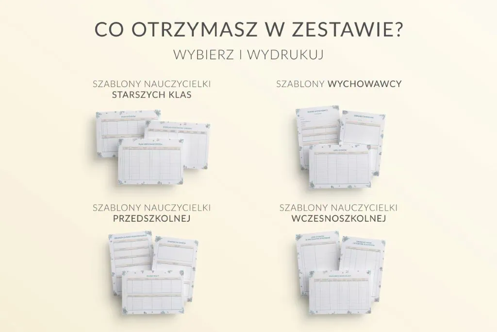 planer nauczyciela do druku