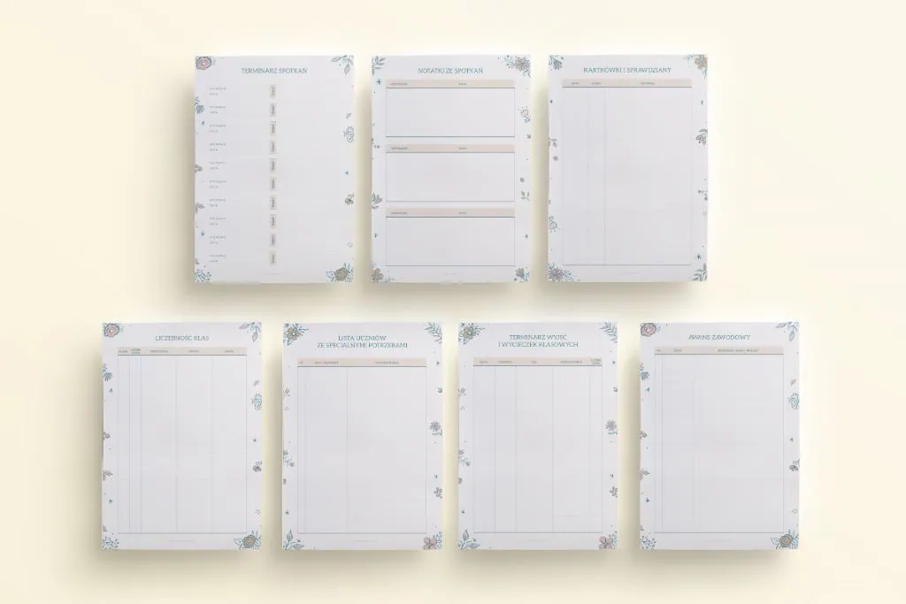 planer nauczyciela do druku
