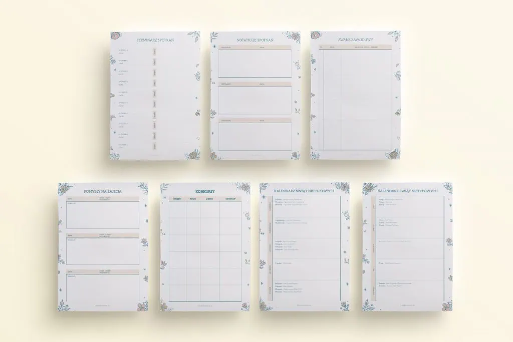 planer nauczyciela wczesnoszkolnego do druku