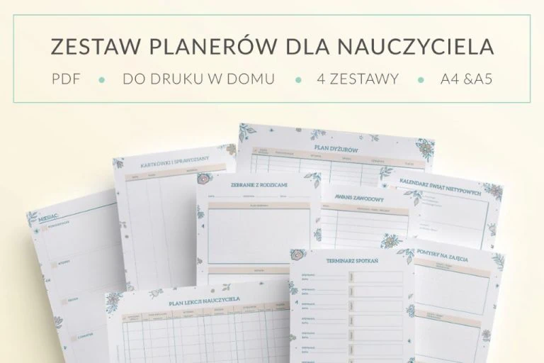 kalendarz nauczyciela do druku