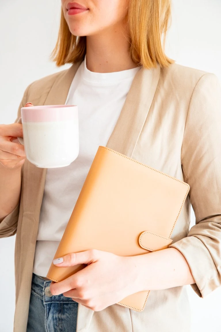 Organizer w okładce latte