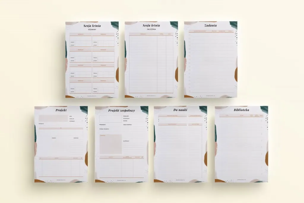 planer studenta zaocznego do druku