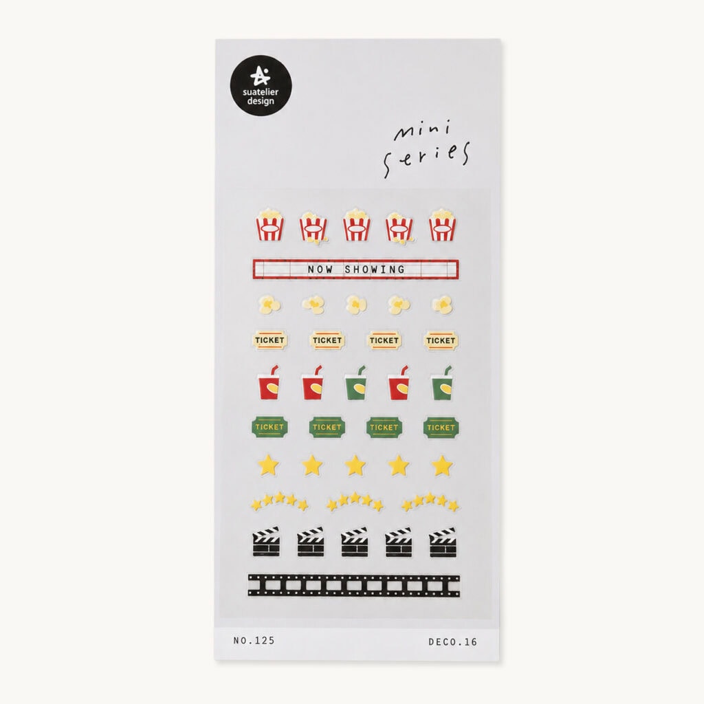 Naklejki do planera i bullet journal "W kinie"