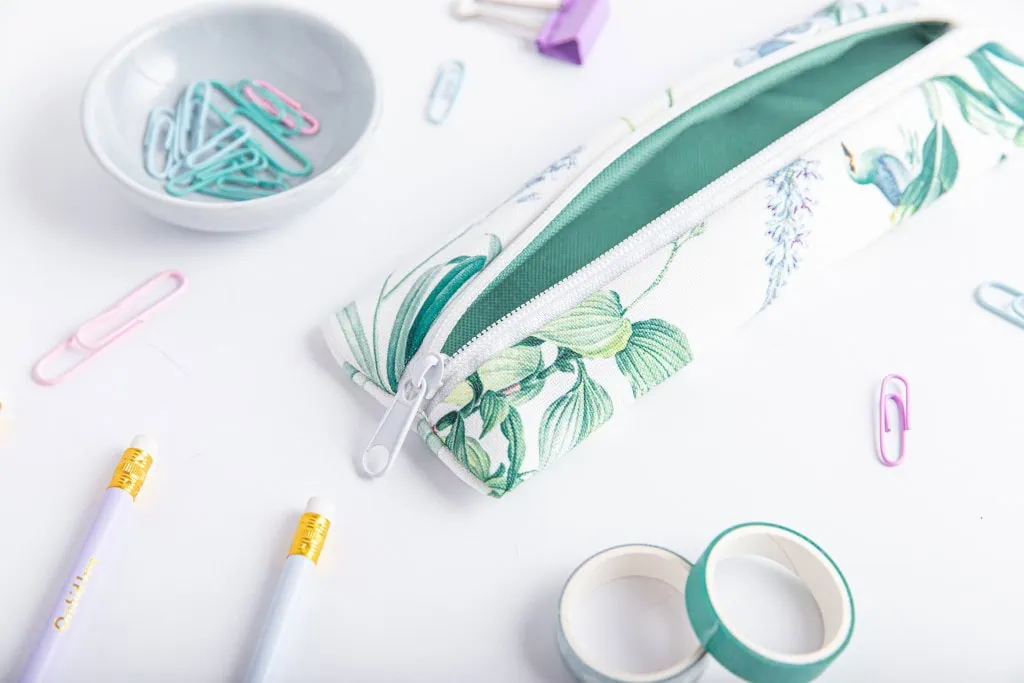 Mały piórnik na długopisy, zielony