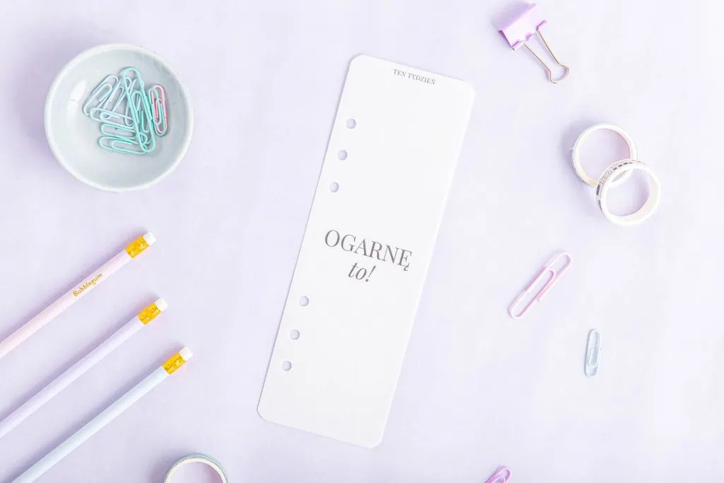 Zakładka na kalce do organizera