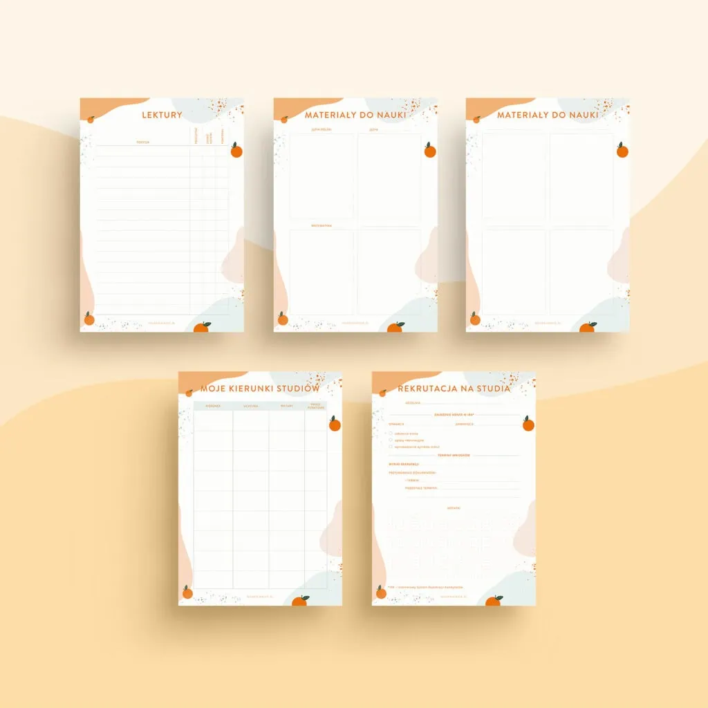 Planer maturalny PDF | Szablony