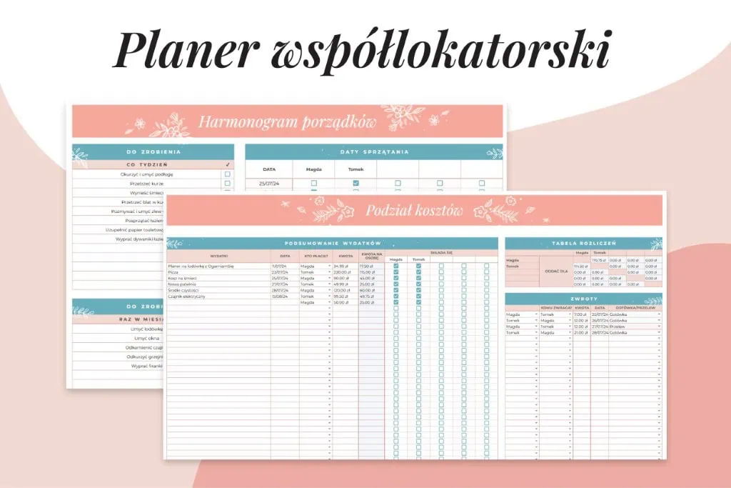 Darmowy planer dla współlokatorów