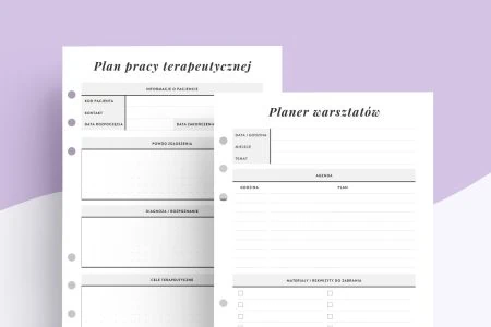 Wkład do organizera dla Psychologa/Psychoterapeuty