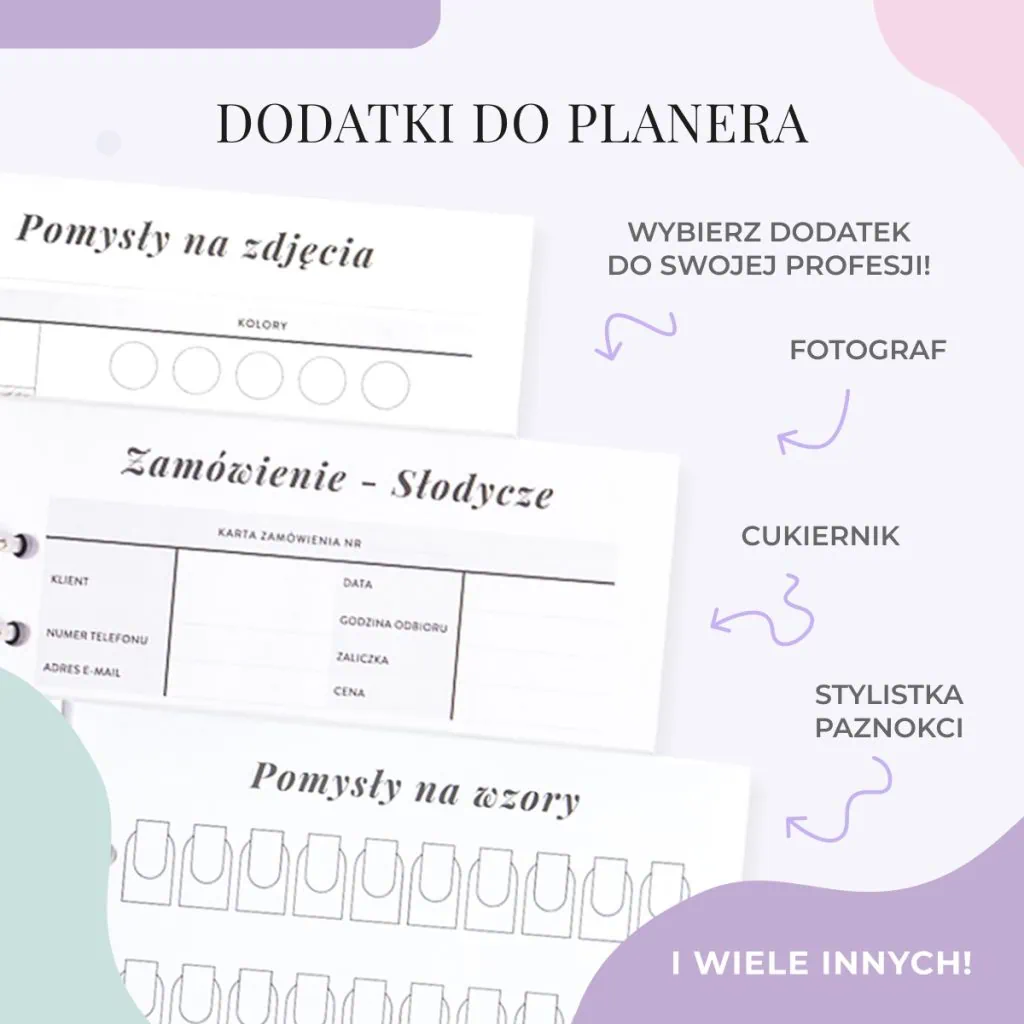 Dodatki do planera Ogarniam Biznes