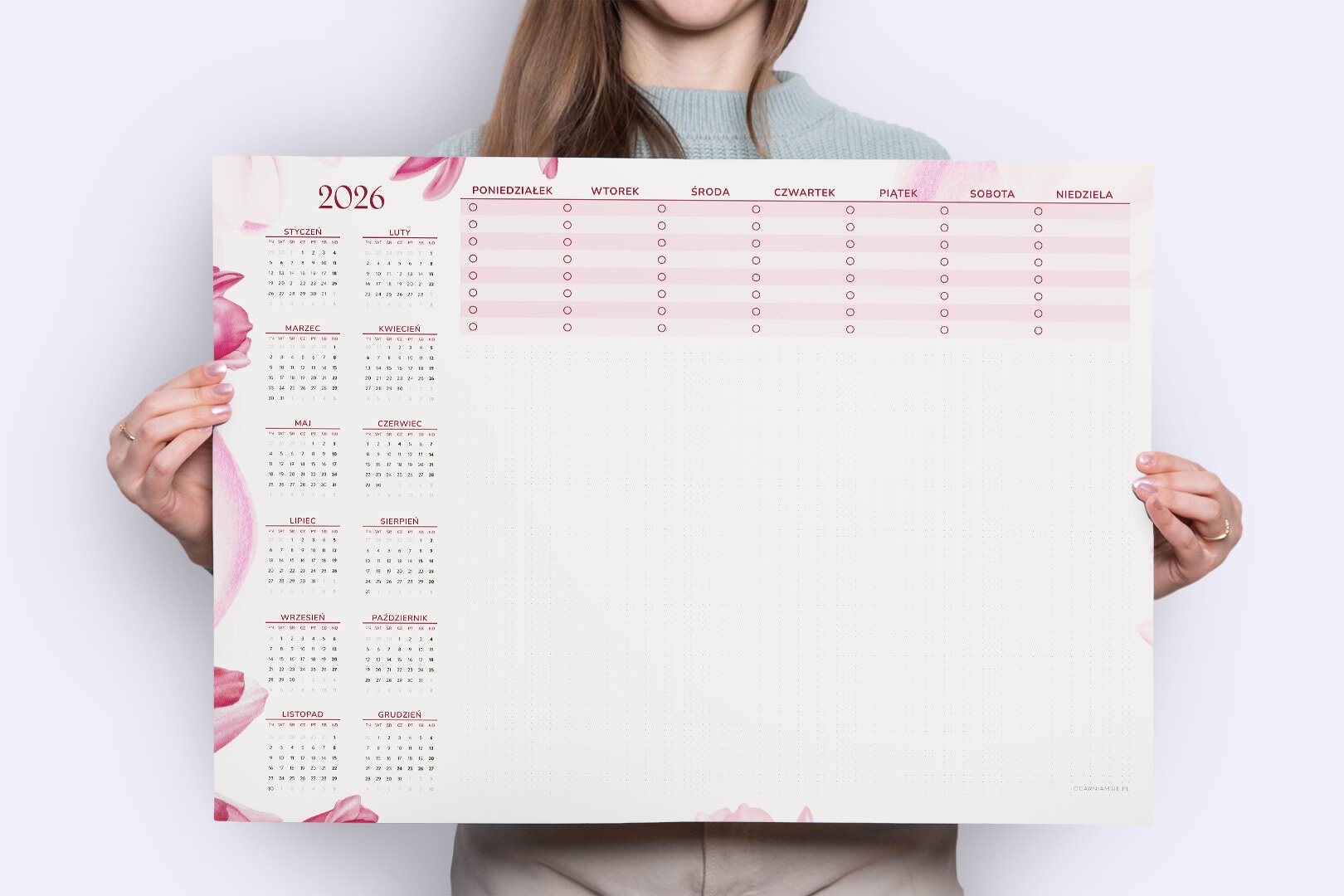 Biuwar 2026 A2 - Kwiat Magnolii