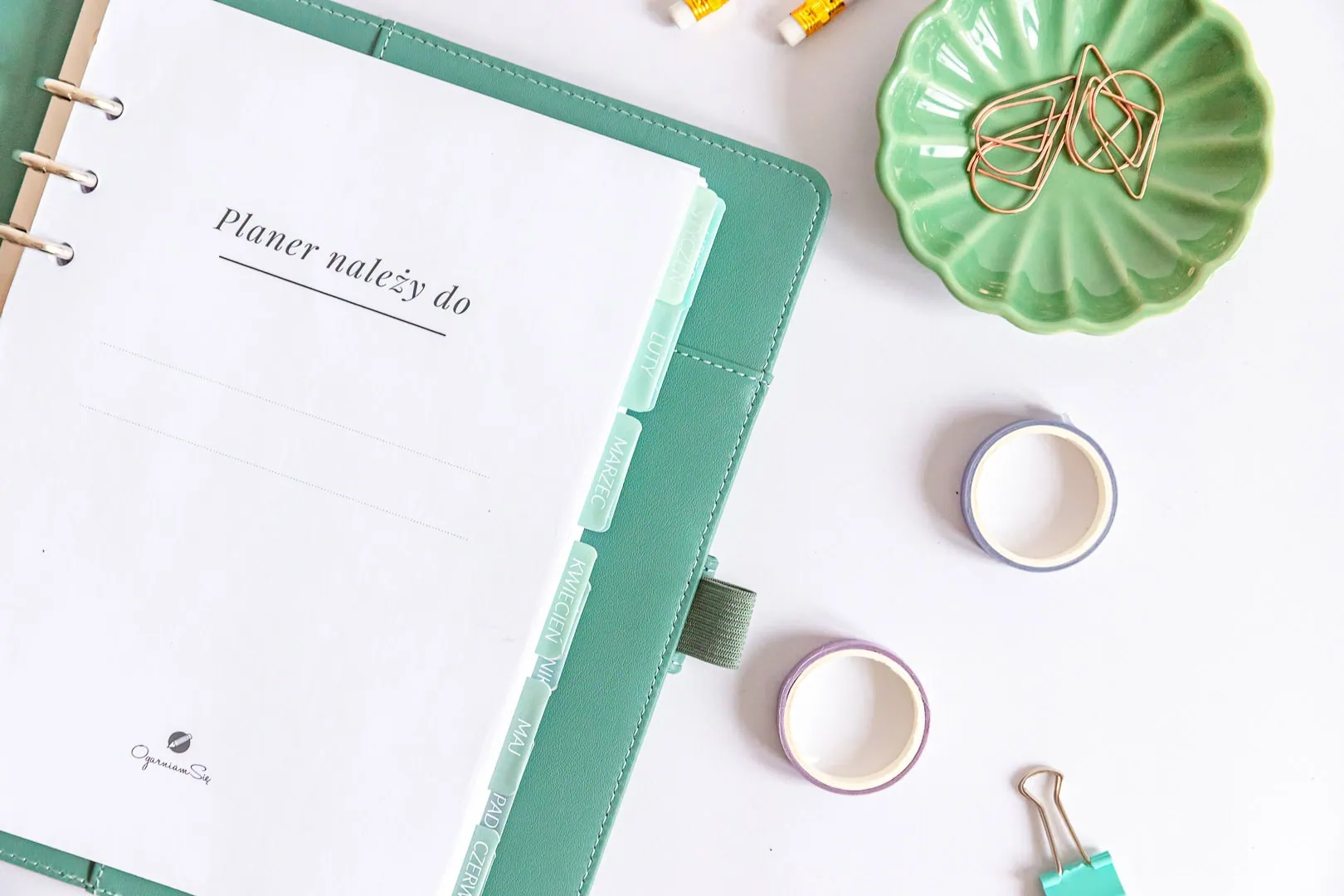 Naklejki organizacyjne miesiące