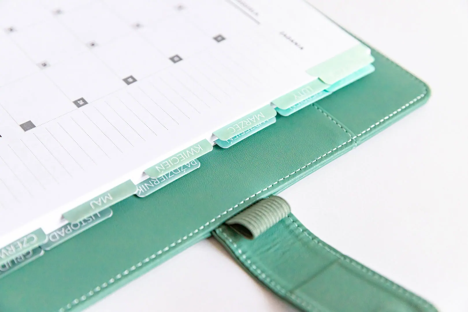 Naklejki do ogarniera zakładki “Miesiące”