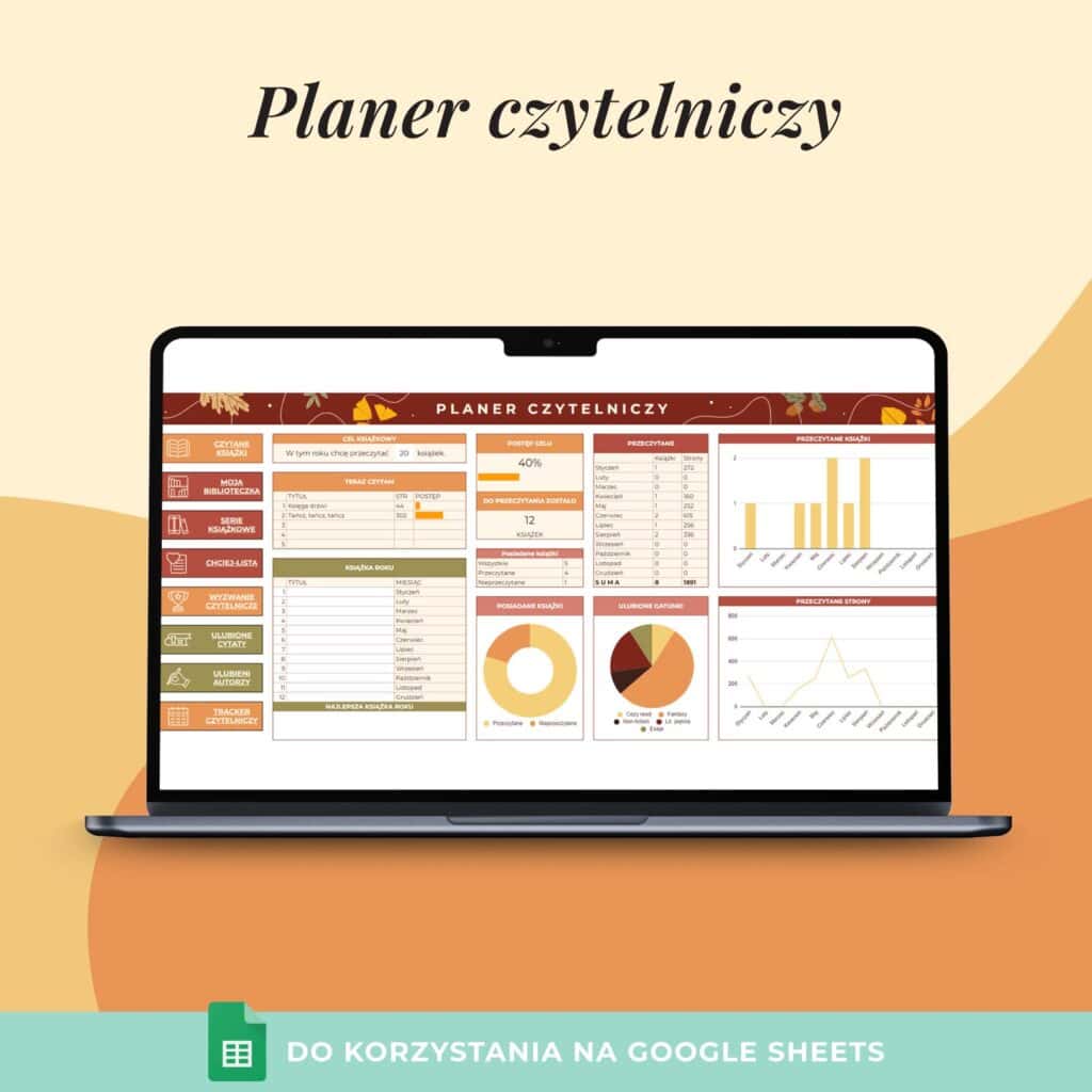Planer książkary -Arkusz Google