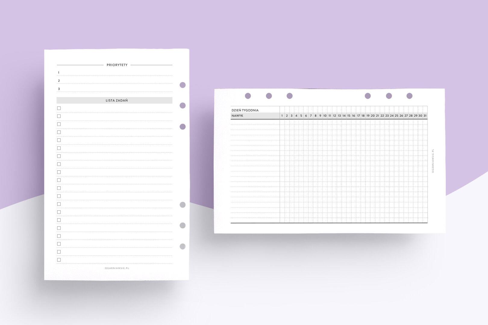 Wkład A6 - dodatkowe strony