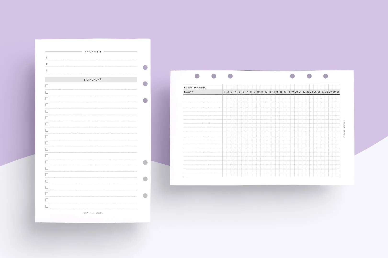 Wkład A6 - dodatkowe strony