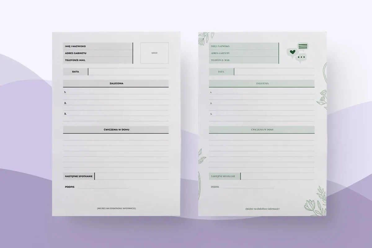 Edytowalny szablon Canva dla logopedy