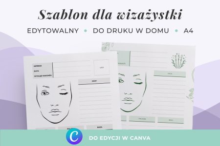 Szablon Canva dla wizażystki