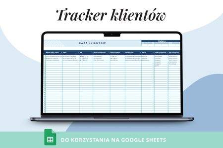 Tracker klientów Arkusz Google