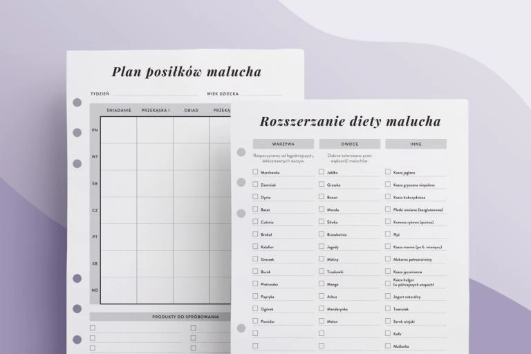 Rozszerzanie diety malucha - dodatek do organizera