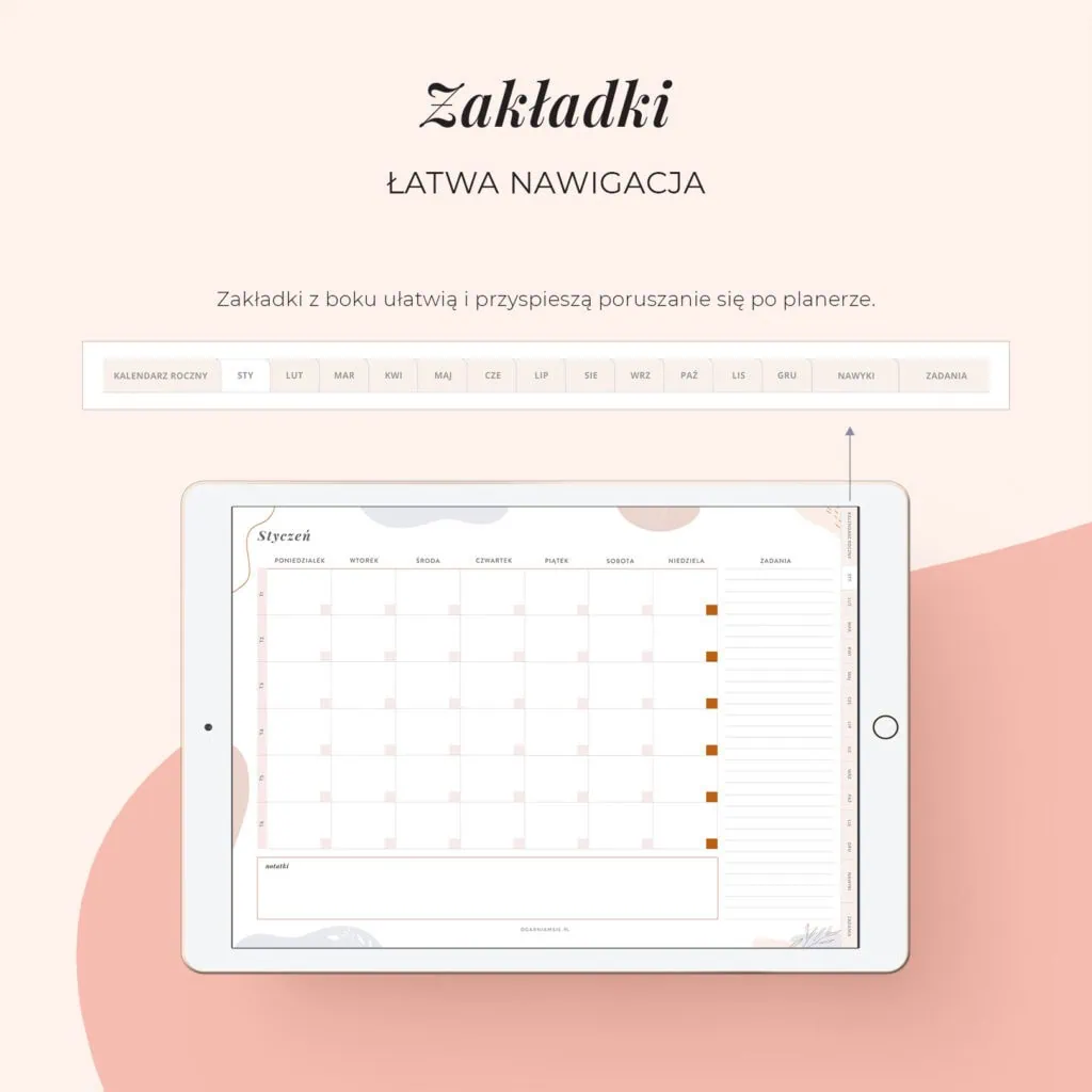 Digital planer niedatowany | Zakładki