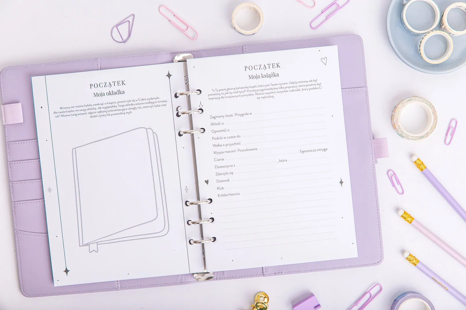 Album wspomnień "To był mój rok" - wkład do organizera strona początek