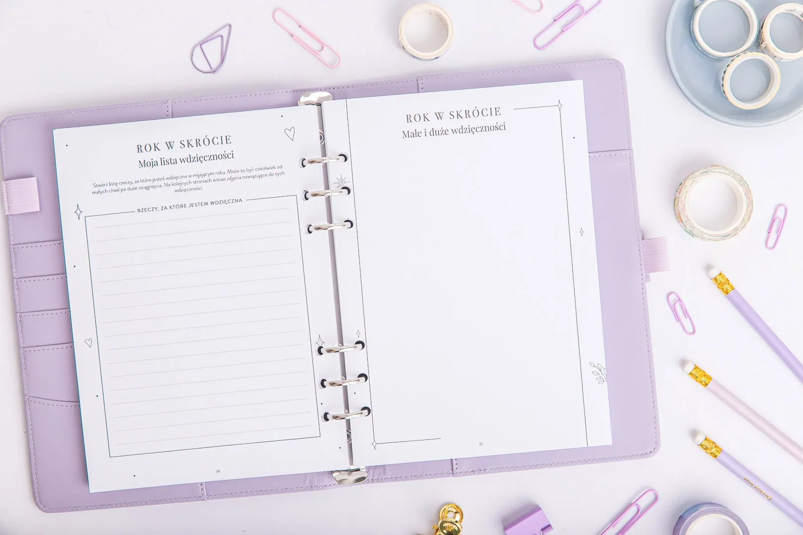 Album wspomnień "To był mój rok" - wkład do organizera strona rok w skrócie