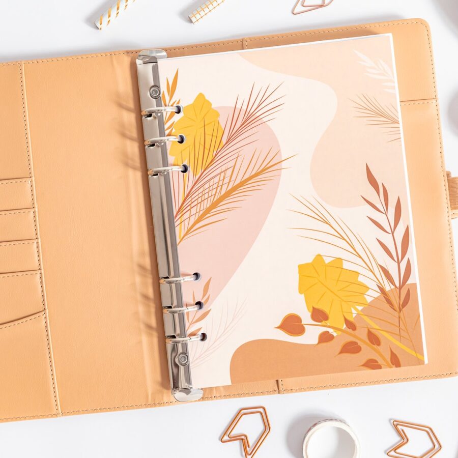 Strona tytułowa do organizera - Golden Boho