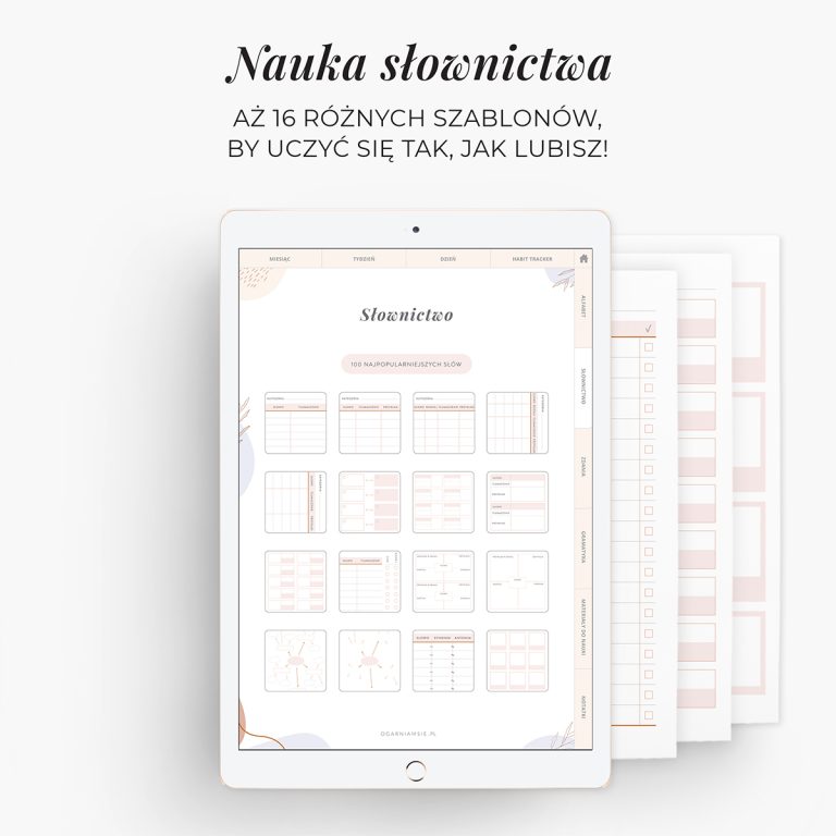 Planer językowy na iPada - nauka słownictwa
