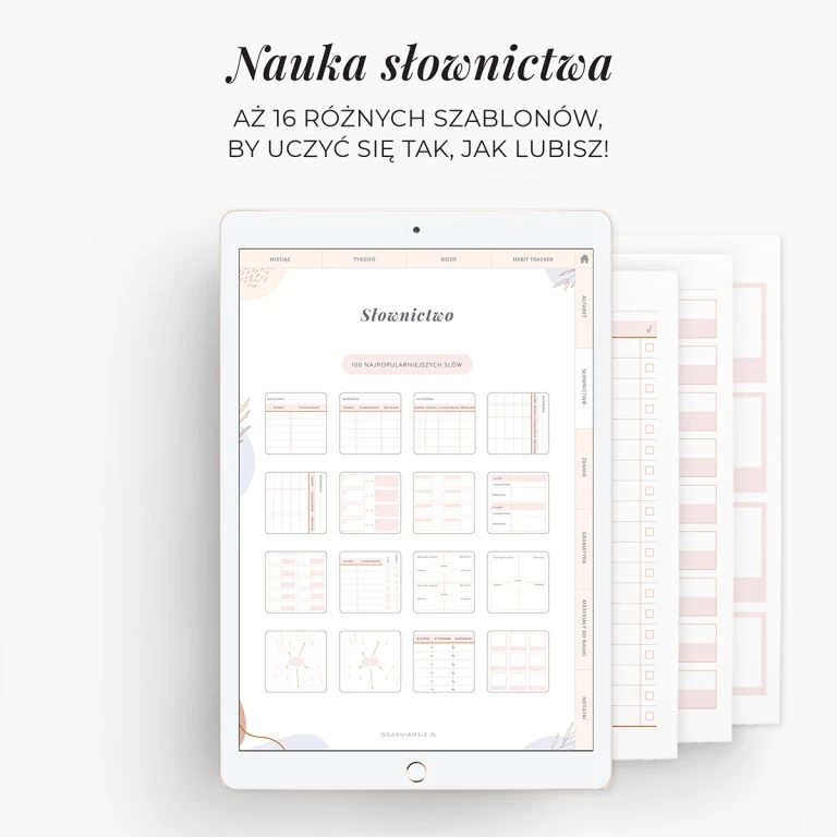Planer językowy na iPada - nauka słownictwa