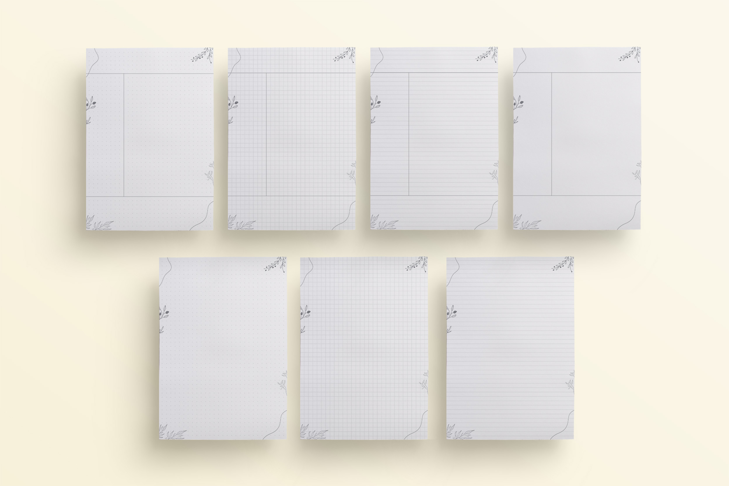 Planer językowy PDF - kartki z miejscem na notatki