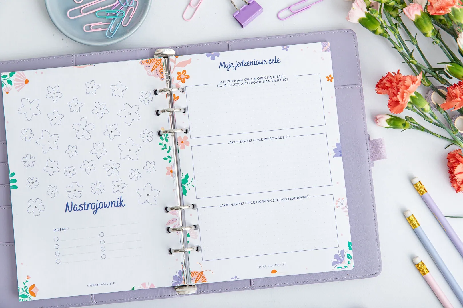 Wiosenny wkład do organizera - nastrojownik