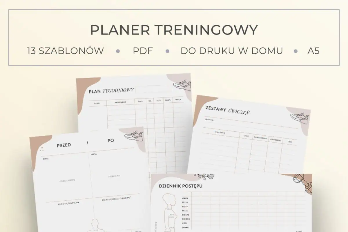Planer treningowy do druku