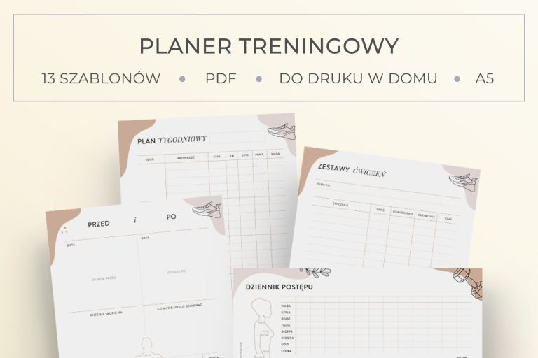 Planer treningowy do druku