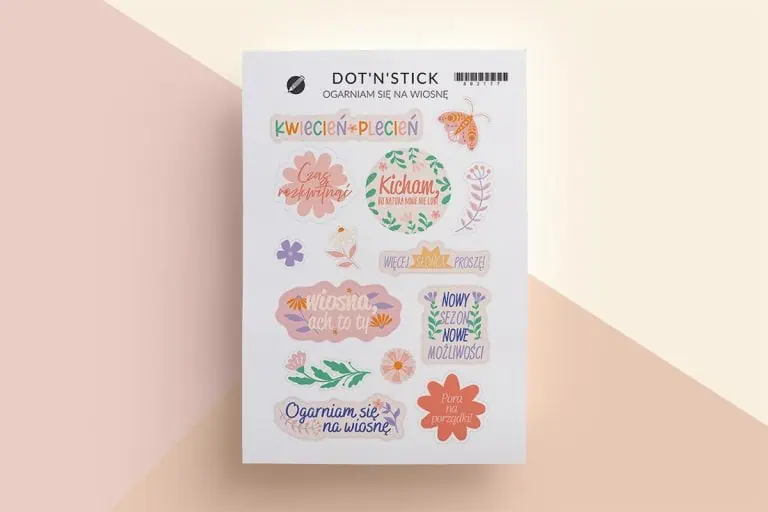 Naklejki “Ogarniam się na wiosnę”