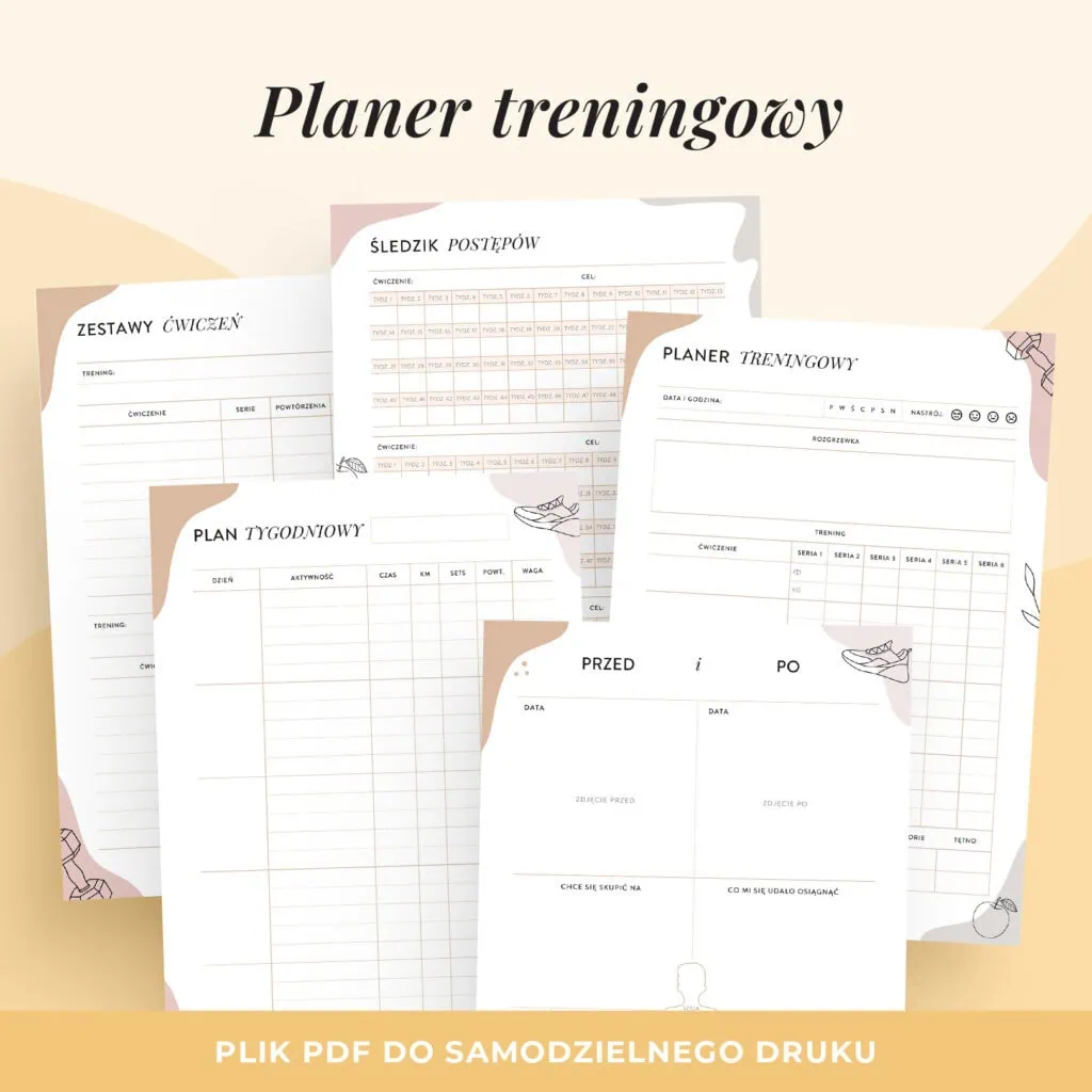Planer treningowy do druku