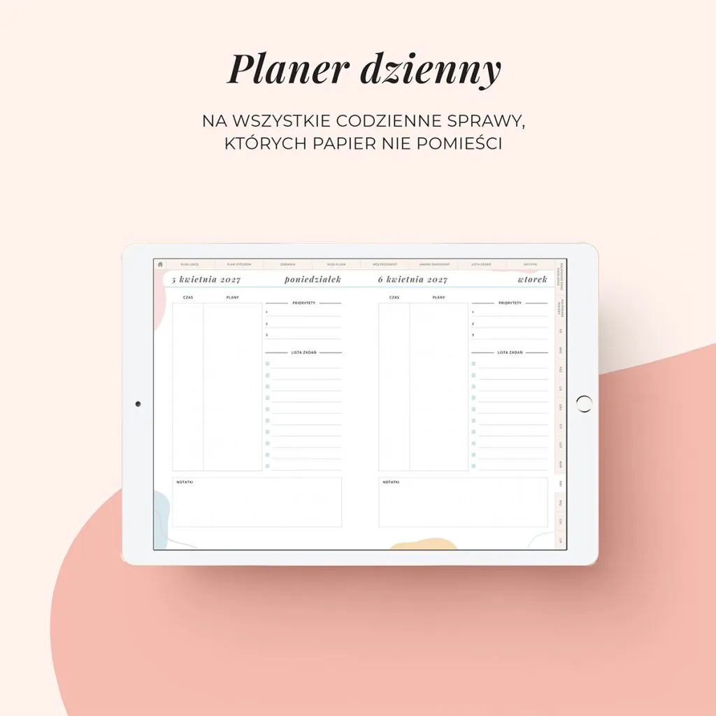 Digital planer nauczyciela | Planer dzienny