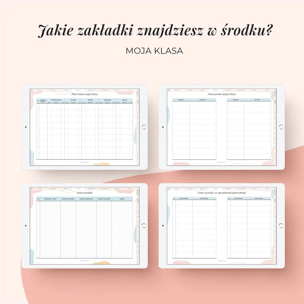 Digital planer nauczyciela | Zakładka moja klasa